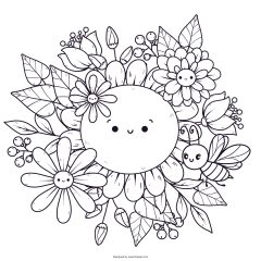 Ilustracion Floral Dibujada Mano 23 2151250457