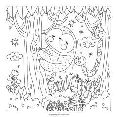 Ilustracion Libro Colorear Kawaii Dibujado Mano 23 2149703924