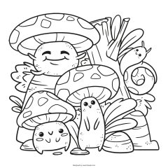 Ilustracion Setas Dibujada Mano 52683 158984